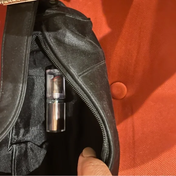 Purse Vintage Rhinestone Buckle Satin Shoulder Bag - Picture 4 of 8